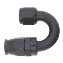 Deatschwerks 6-02-0833-B - 10AN Female Flare Swivel 180-Degree Hose End CPE - Anodized Matte Black