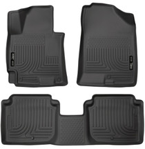 Husky Liners 98941 - 2014-2016 Hyundai Elantra WeatherBeater Combo Black Floor Liners