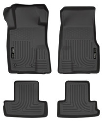 Husky Liners 98371 - 10-12 Ford Mustang WeatherBeater Combo Black Floor Liners