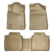 Husky Liners 98513 - 07-11 Toyota Camry (All) WeatherBeater Combo Tan Floor Liners (One Piece for 2nd Row)