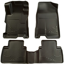 Husky Liners 98301 - 06-09 Ford Fusion/07-09 Lincoln MKZ (FWD) WeatherBeater Combo Black Floor Liners
