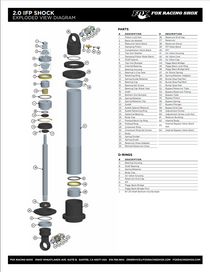 Fox 010-00-000-A - Air Valve Rebuild Part - Pellet Dia. 0.275in. / 0.250in. TLG Nitrile