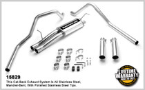 Magnaflow Dual Split Rear Exit Exhaust System - 2003-2007 Silverado/Sierra 2500 HD w/ 6.0L V8 (Crew Cab, Short Bed) - 15829