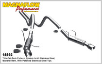 Magnaflow Performance 'COMPETITION SERIES' Cat Back Exhaust System - 2011-2012, Ford Mustang V6 3.7L - 15592