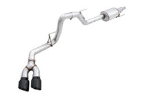 AWE 3015-23058 - 2015+ Ford F-150 0FG Single Exit Performance Exhaust System w/4.5in Diamond Black Tips