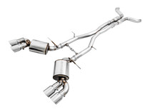 AWE 3015-42092 - 16-19 Chevy Camaro SS Res Cat-Back Exhaust -Touring Edition (Quad Chrome Silver Tips)