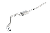 Borla 140577 - 14 Silv/Sierra 1500 EC Std/CC Short 143.5in WB ATAK Dual Rolled Side Exit Cat-Back Exhaust