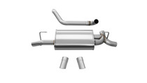 Corsa Performance 21013 - 18+ Jeep Wrangler JL 2.5in Dual Rear Turn Down Exit Sport Axle-Back Exhaust