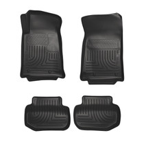 Husky Liners 98121 - 10-12 Chevrolet Camaro WeatherBeater Combo Black Floor Liners