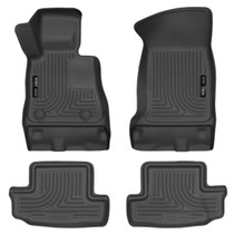 Husky Liners 99121 - 16-17 Chevy Camaro WeatherBeater Front and Second Row Black Floor Liners