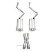 Stainless Works CTTHTD - 2007-14 Chevy Tahoe And Yukon LT 2-1/2in Exhaust X-Pipe Chambered Mufflers Tips