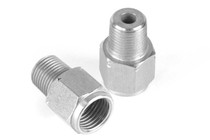 Haltech HT-010921 - M10 x 1.0 to 1/8 BSPT Adaptor - Stainless Steel