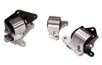 Innovative Mounts B20050-SOLID-BA - Innovative 96-00 Civic H-Series Black Aluminum Mounts Solid Bushings