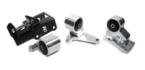 Innovative Mounts B29550-SOLID - Innovative 92-95 Civic H-Series Silver Aluminum Mounts Solid Bushings