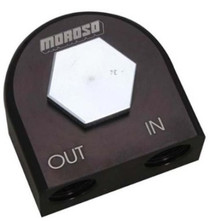 Moroso 23685 - Universal Remote Oil Filter Adapter - 90 Degree - 20mm-1.5in Thread