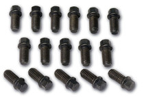 Moroso 38710 - Header Bolts - 3/8in-16 - Steel - 16 Pack