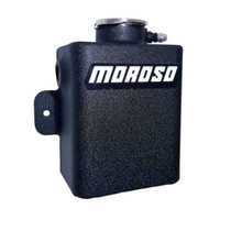 Moroso 63952 - Universal 1.25qt Coolant Expansion Tank - Black Powder Coat