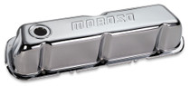 Moroso 68202 - Ford 302/351W Valve Cover - w/o Baffles - Stamped Steel Chrome Plated - Pair