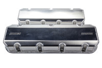 Moroso 68489 - Brodix SR20/Dart Pro1 Valve Cover - 3in - Exhaust & Intake Pockets - Aluminum - Pair
