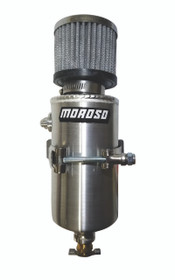 Moroso 85456 - Breather Tank/Catch Can -6An Male Fitting - Aluminum