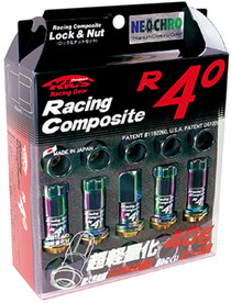 Project Kics KRC03N - 12x1.25 R40 Lug Nuts - Neo Chrome (20pcs No Locks)