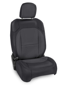 PRP Seats B039-03 - PRP 2018+ Jeep Wrangler JLU/4 Door/Gladiator JT/Non-Rubicon Front Seat Covers(Pair) -Black/Grey