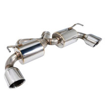 Remark RK-A2063N-01 - Nissan 370Z (Z34) V2 Axle Back Exhaust w/Stainless Steel Double Wall Tip