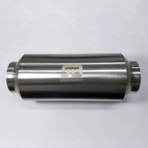 Stainless Bros 615-07613-1000 - 3.0in x 12.0in OAL Lightweight Muffler - Polished