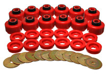 Energy Suspension 3.4156R - Body Mount Set - Red