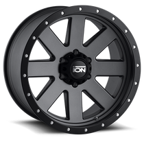 ION Wheels 134-8936MG - Cast Aluminum Wheels 134 GY 18x9 Black Beadlock Matte Gunmetal Gray 6 On 135 Bolt Pattern 0 Offset