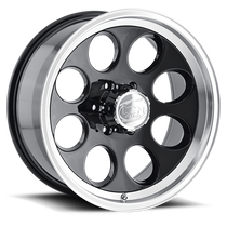 ION Wheels 171-5161B - Cast Aluminum Wheels 171 BK 15x10 Machined Lip Black 5 On 120.65 Bolt Pattern -38 Offset