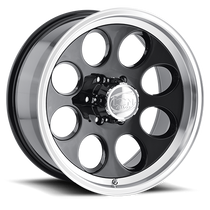 ION Wheels 171-5873B - Cast Aluminum Wheels 171 BK 15x8 Machined Lip Black 5 On 127 Bolt Pattern -27 Offset