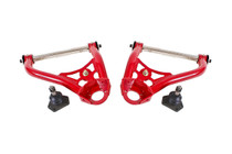 BMR AA027R - 67-69 1st Gen F-Body Pro-Touring Upper A-Arms w/ Tall Ball Joint (Delrin) - Red