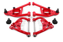 BMR AA033R - 64-72 A-Body Upper And Lower A-Arm Kit - Red