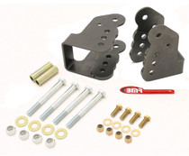 BMR CAB003H - 78-87 G-Body Bolt-On Control Arm Relocation Brackets - Black Hammertone