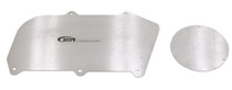 BMR FP005L - 64-72 A-Body Heater Delete Panel Aluminum (Non-A/C Vehicles Only) - Bare w/ Logo