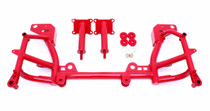 BMR KM019R - 93-02 F-Body K-Member w/ Low Mount Turbo LS1 Motor Mounts and STD. Rack Mounts - Red