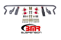 BMR SB042H - 11-14 S197 Mustang Rear Hollow 25mm Adj. Sway Bar Kit w/ Bushings - Black Hammertone