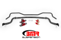 BMR SB043H - 15-17 S550 Mustang Front & Rear Sway Bar Kit w/ Bushings - Black Hammertone