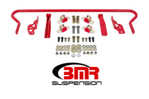 BMR SB042R - 11-14 S197 Mustang Rear Hollow 25mm Adj. Sway Bar Kit w/ Bushings - Red