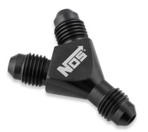 NOS 17830BNOS - Y-Block Adapter; -4AN To -4AN To -4AN; Black;