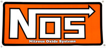 NOS 19302NOS - Banner;  Logo; Red; Vinyl; 38 in. x 18 in.; Incl. Grommets;
