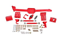 BMR WL006R - 05-14 S197 Mustang Body Mount Watts Link Rod End/Poly w/ Adj. Axle Clamps - Red