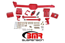 BMR WL005R - 05-14 S197 Mustang Body Mount Watts Link Rod End/Poly w/ Adj. Axle Clamps - Red