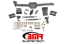 BMR WL005H - 05-14 S197 Mustang Body Mount Watts Link Rod End/Poly w/ Adj. Axle Clamps - Black Hammertone