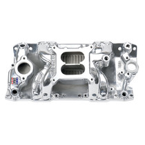 Edelbrock 75011 - Polished S/B Chevy RPM Air-Gap Manifold