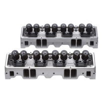 Edelbrock 5085 - 1Pr Cyl Head E-210 SBC 64cc Perf RPM (Complete Pair)