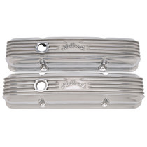 Edelbrock 4144 - Valve Cover Classic Series Chevrolet 1959-1986 262-400 CI V8 Polshed