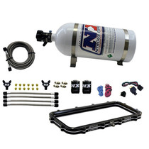 Nitrous Express 20940-15 - Holley High Ram Plenum Nitrous Plate Kit w/15lb Bottle