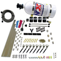 Nitrous Express 80019EFI-10 - 8 Cyl VXL EFI Direct Port 4 Solenoids Nitrous Kit (200-500HP) w/10lb Bottle